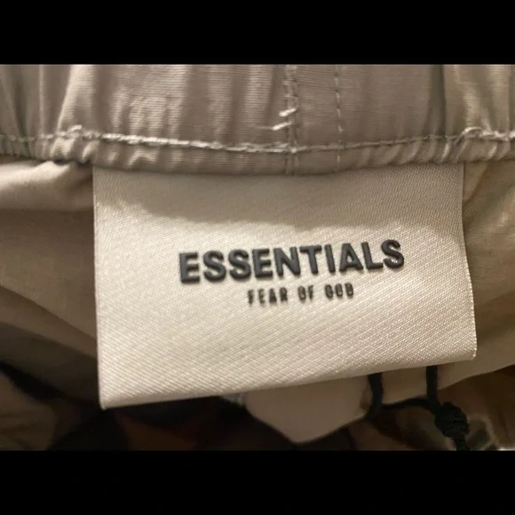 Fear Of God Essentials Taupe Volley Shorts SS21 - Picture 4 of 5